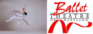 ballet dancer & Ballet Theatre of Maryland logo