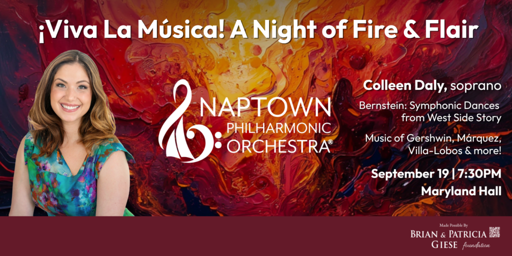 ¡Viva la musica! A Night if Fire & Flair graphic featuring Colleen Daly